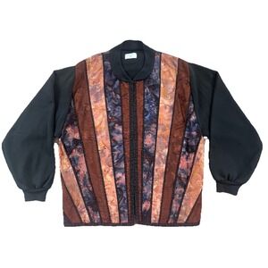 Women's Artisan Made Art Quilted Blanket Jacket Size Medium/Large